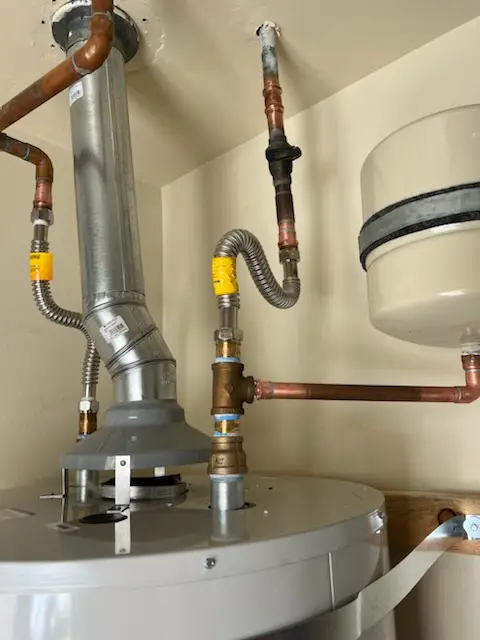 Water heater installation and plumbing repair in Bagley
